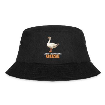 Gänse Gans - Bucket Hat - Schwarz - Vorne - Lela (165cm)