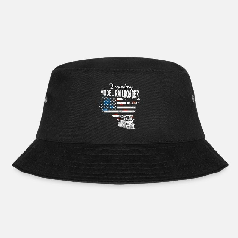 Modelleisenbahner US - Bucket Hat - Schwarz
