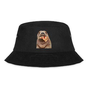 Walross - Bucket Hat - Schwarz - Vorne - Lela (165cm)