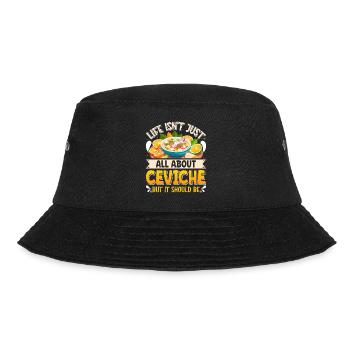 Seafood Peruvian Ceviche - Bucket Hat - Schwarz - Vorne - Lela (165cm)