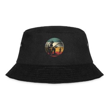 Angeln Angler Fischen - Bucket Hat - Schwarz - Vorne - Lela (165cm)