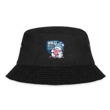 Partner Schatz Valentinstag Liebe lustiger Spruch - Bucket Hat - Schwarz - Vorne - Lela (165cm)