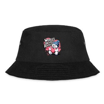Partner Schatz Valentinstag Liebe lustiger Spruch - Bucket Hat - Schwarz - Vorne - Lela (165cm)
