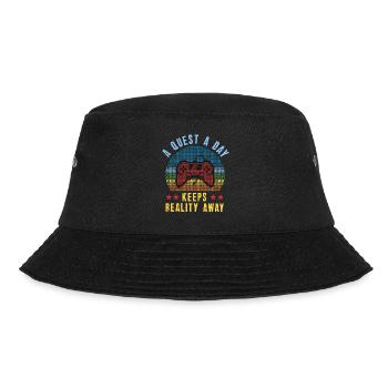 Play Gamer A Quest A Day - Bucket Hat - black - Front - Lela (165cm)
