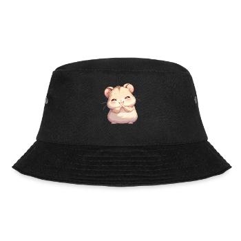 Hamster - Bucket Hat - Schwarz - Vorne - Lela (165cm)