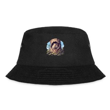 Hamster - Bucket Hat - Schwarz - Vorne - Lela (165cm)