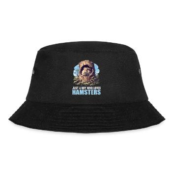 Hamster - Bucket Hat - Schwarz - Vorne - Lela (165cm)