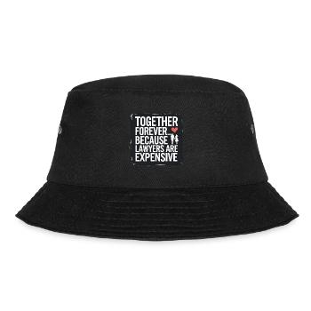 Jahrestag & Hochzeitstag lustigen Spruch Valentine - Bucket Hat - Schwarz - Vorne - Lela (165cm)