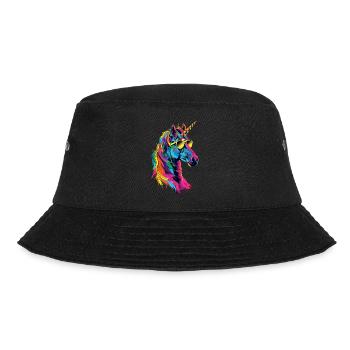 Einhorn - Bucket Hat - Schwarz - Vorne - Lela (165cm)