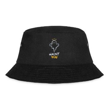 Ghost with crown haunt you - Bucket Hat - black - Front - Lela (165cm)