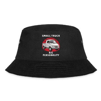 SMALL TRUCK BIG PERSONALITY - Bucket Hat - Schwarz - Vorne - Lela (165cm)