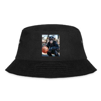 Chimpanzee Basketball - Bucket Hat - black - Front - Lela (165cm)
