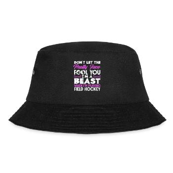 Field hockey players don't let you off your face - Bucket Hat - black - Front - Lela (165cm)