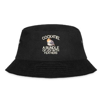 Cockatiel Gifts - Bucket Hat - Schwarz - Vorne - Lela (165cm)