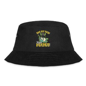 Karneval Party Frösche DAS IST MEIN FROSCHKOSTÜM - Bucket Hat - Schwarz - Vorne - Lela (165cm)