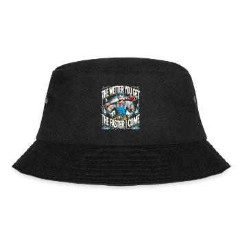 Je feuchter du wirst, desto schneller komme ich - Bucket Hat - Schwarz - Vorne - Lela (165cm)