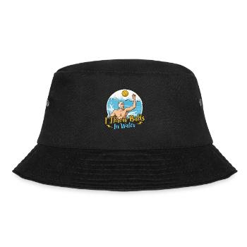 Water Polo I Throw Balls In Water Team Sports - Bucket Hat - Schwarz - Vorne - Lela (165cm)