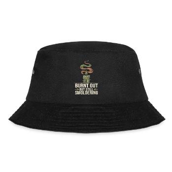 Emotional Burnout Humor Funny Stress Quotes - Bucket Hat - black - Front - Lela (165cm)
