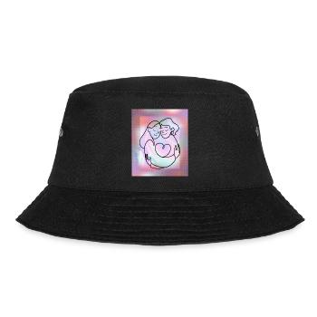 Favorite Human-Mother-Daughter-Sister-Girlfriend - Bucket Hat - black - Front - Lela (165cm)
