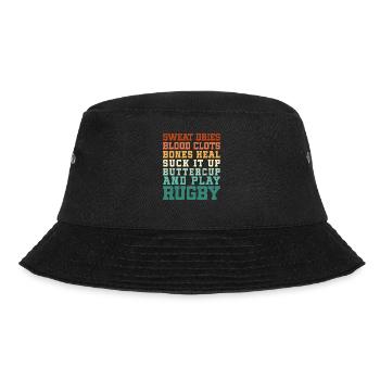 Sweat Dries Blood Clots Bones Heal - Bucket Hat - black - Front - Lela (165cm)