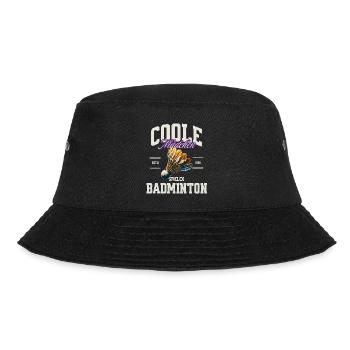 Badminton Mädchen - Bucket Hat - Schwarz - Vorne - Lela (165cm)