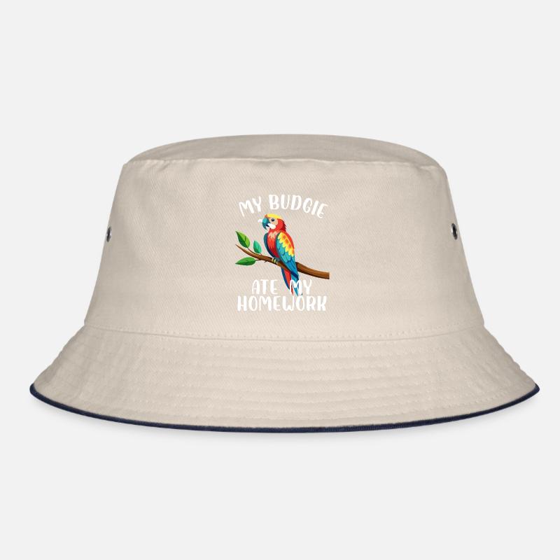 My Budgie Ate My Homework Tropical Bird Parrot Pet Bucket Hat