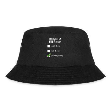 SO SOLLTEN EIER SEIN - Bucket Hat - Schwarz - Vorne - Lela (165cm)