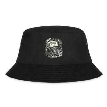 Plot Es baut Charakter auf - Bucket Hat - Schwarz - Vorne - Lela (165cm)