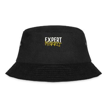 Expert Napper Humorvoller Lifestyle Für - Bucket Hat - Schwarz - Vorne - Lela (165cm)