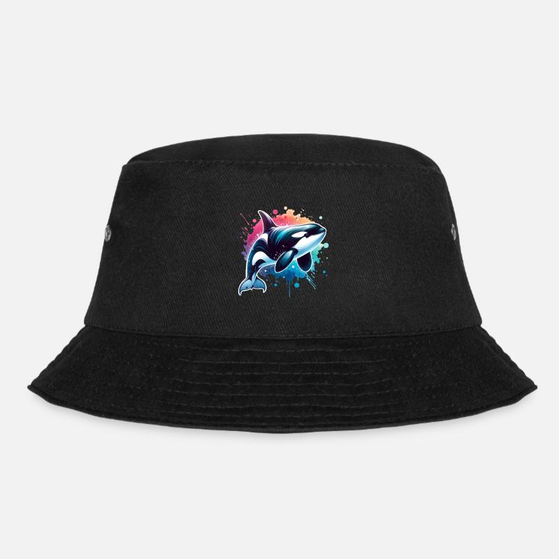 Orca Schwertwal - Bucket Hat - Schwarz