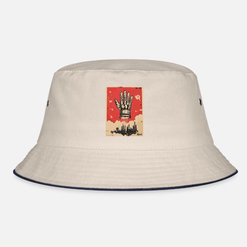 Die Hand im Propaganda Stil Bucket Hat