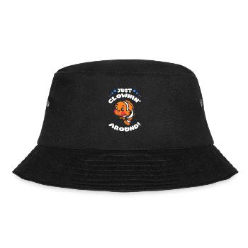 Just Clownin' Around - Lustiges Clownfisch-design - Bucket Hat - Schwarz - Vorne - Lela (165cm)