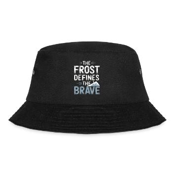 Winter Camper Snow Camping Adventure - Bucket Hat - black - Front - Lela (165cm)