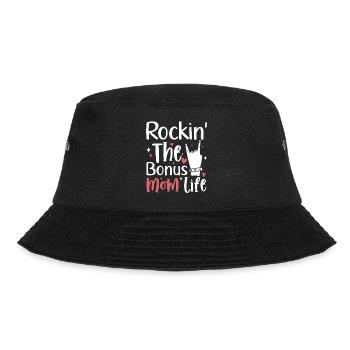 Rockin Der Bonus Mama Leben Lustige Stiefmutter - Bucket Hat - Schwarz - Vorne - Lela (165cm)