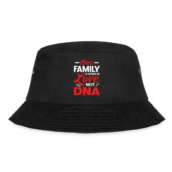 Definiert durch Liebe, nicht DNA Lustige Adoption Foster - Bucket Hat - Schwarz - Vorne - Lela (165cm)