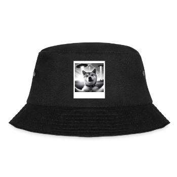 Shiba Inu Dog Dad Mom Funny Graphic Selfie UFOs We - Bucket Hat - Schwarz - Vorne - Lela (165cm)