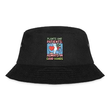 Plants and Patients Always In Good Hands Nurse - Bucket Hat - black - Front - Lela (165cm)