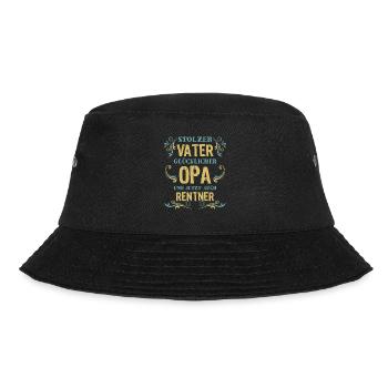 Stolzer Vater Opa Rentner - Bucket Hat - Schwarz - Vorne - Lela (165cm)