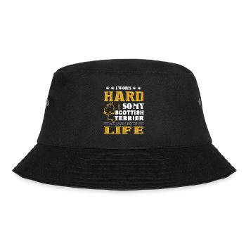 Scottish Terrier Can Live A Better Life - Bucket Hat - black - Front - Lela (165cm)