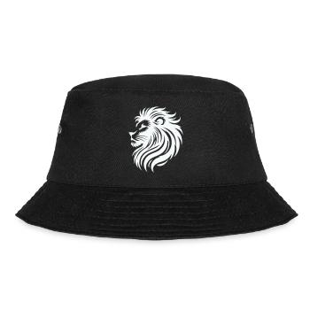 Lion Drawing Animal - Bucket Hat - black - Front - Lela (165cm)