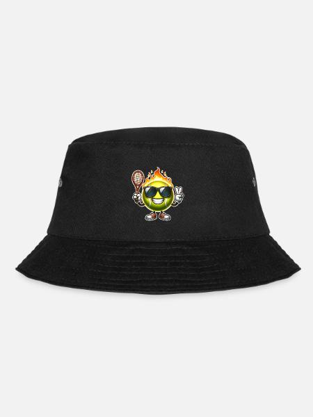 Tennis - Bucket Hat - Schwarz