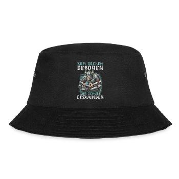 Born to gamble Forced to go to school Vikings - Bucket Hat - black - Front - Lela (165cm)