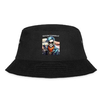 SKELETON MAN BUSINESSAHOLIC - Bucket Hat - black - Front - Lela (165cm)