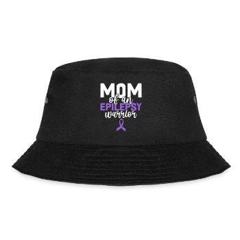 Mom Of An Epilepsy Warrior Purple Ribbon Epilepsy - Bucket Hat - black - Front - Lela (165cm)