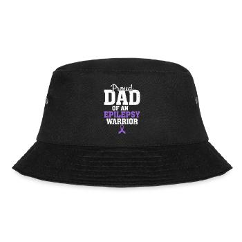 Proud Dad of An Epilepsy Warrior Purple Epilepsy - Bucket Hat - black - Front - Lela (165cm)