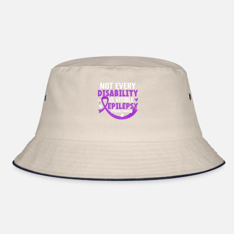 Not Every Disability Is Visible Purple Epilepsy Bucket Hat