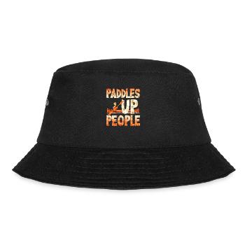 Paddles Up People - Bucket Hat - Schwarz - Vorne - Lela (165cm)