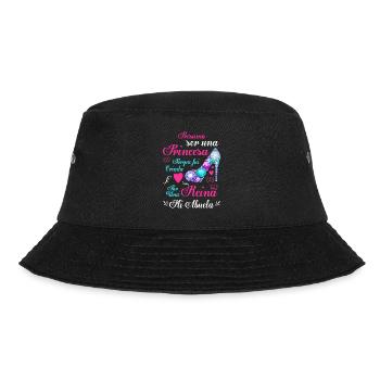 Design Granddaughter Gift My Grandmother is a Queen - Bucket Hat - black - Front - Lela (165cm)