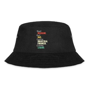 iIndustrial Engineer Dad - Bucket Hat - black - Front - Lela (165cm)