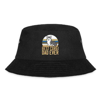 Corgi Gifts for Corgi Lovers - Bucket Hat - black - Front - Lela (165cm)